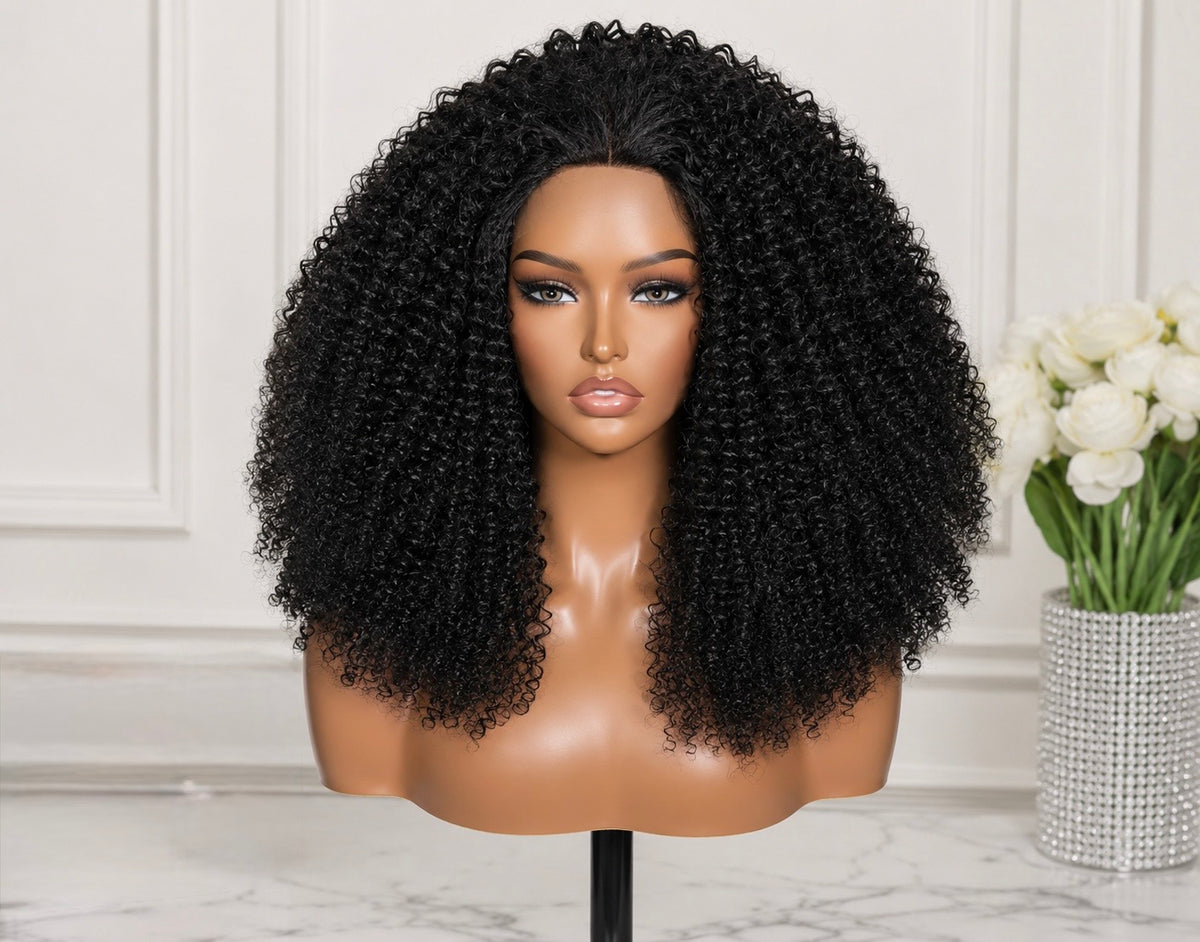 20” KINKY CURL HALF WIG