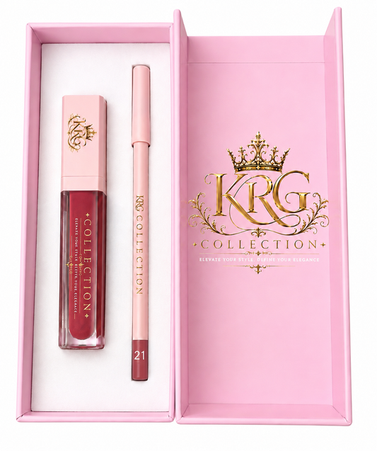 Enchanted Lip Duo – Red Elegance
Lip Gloss #A14 + Lip Pencil #21