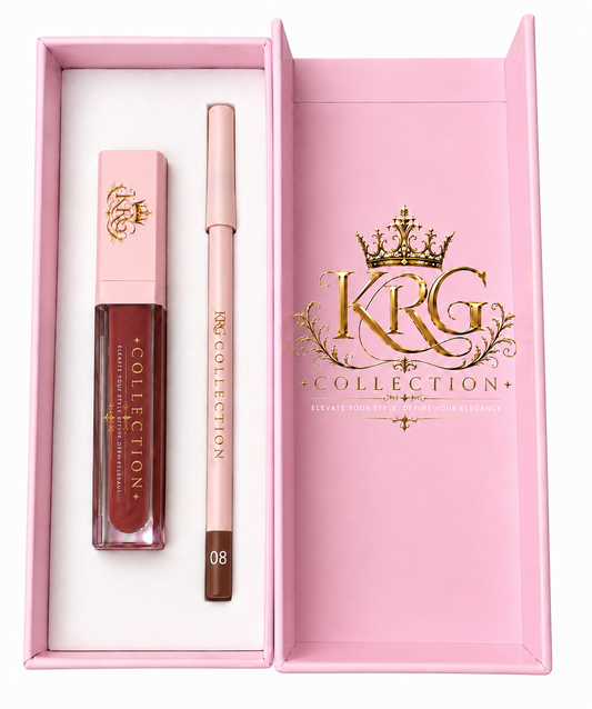 Enchanted Lip Duo – Red Elegance
Lip Gloss #A14 + Lip Pencil # 08